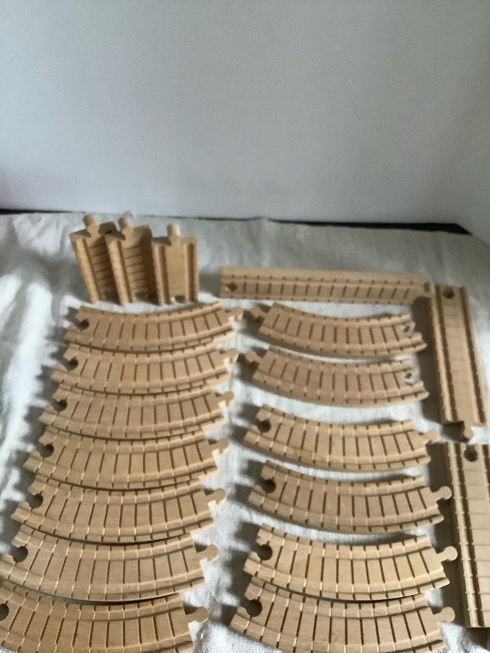 Rare 19 pc set CLACKITY TRACK Thomas Wooden Railway hard to find